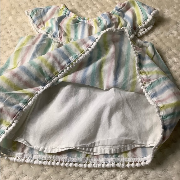 Little Me Pastel Stripped Shirt 9 Months 9M - Picture 3 of 7